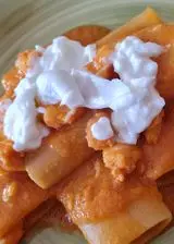 Ricetta Paccheri ai gamberi con burrata