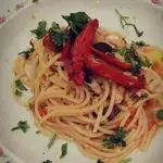 Ricetta Spaghetti con merluzzo e podorini