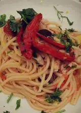 Ricetta Spaghetti con merluzzo e podorini