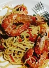 Ricetta Tagliolini scampi e gamberi aromatizzati al brandy