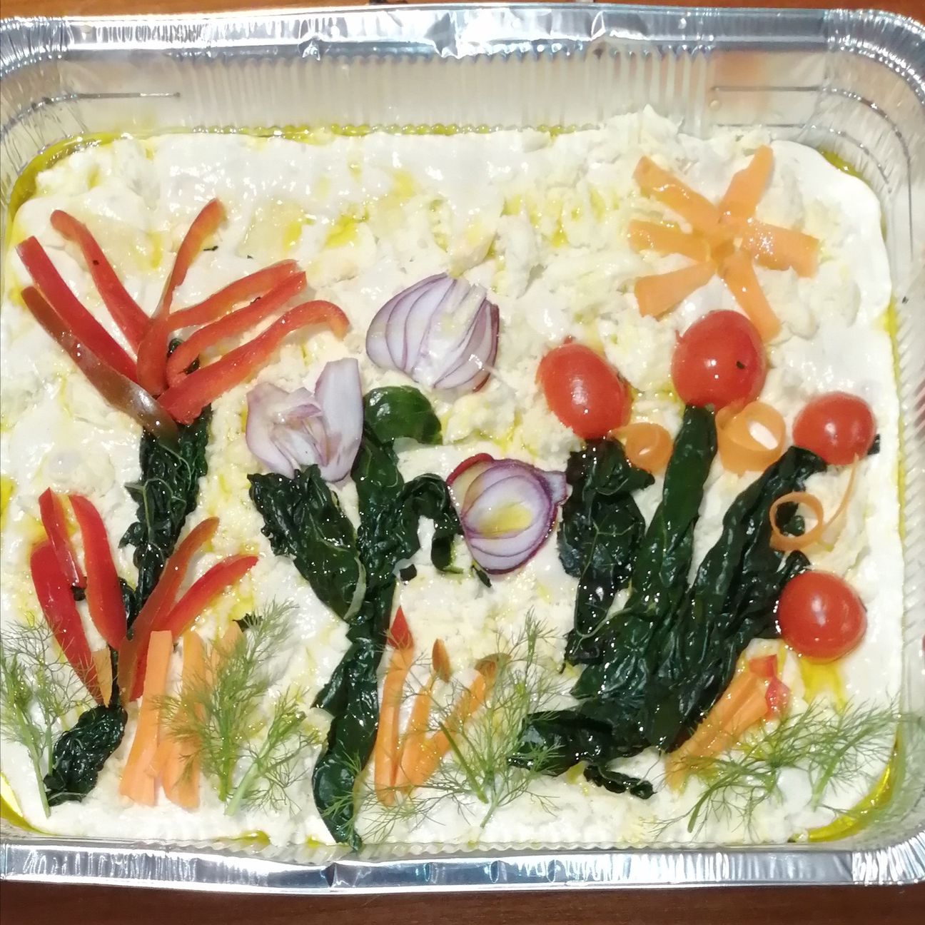 Focaccia primavera (impasto)