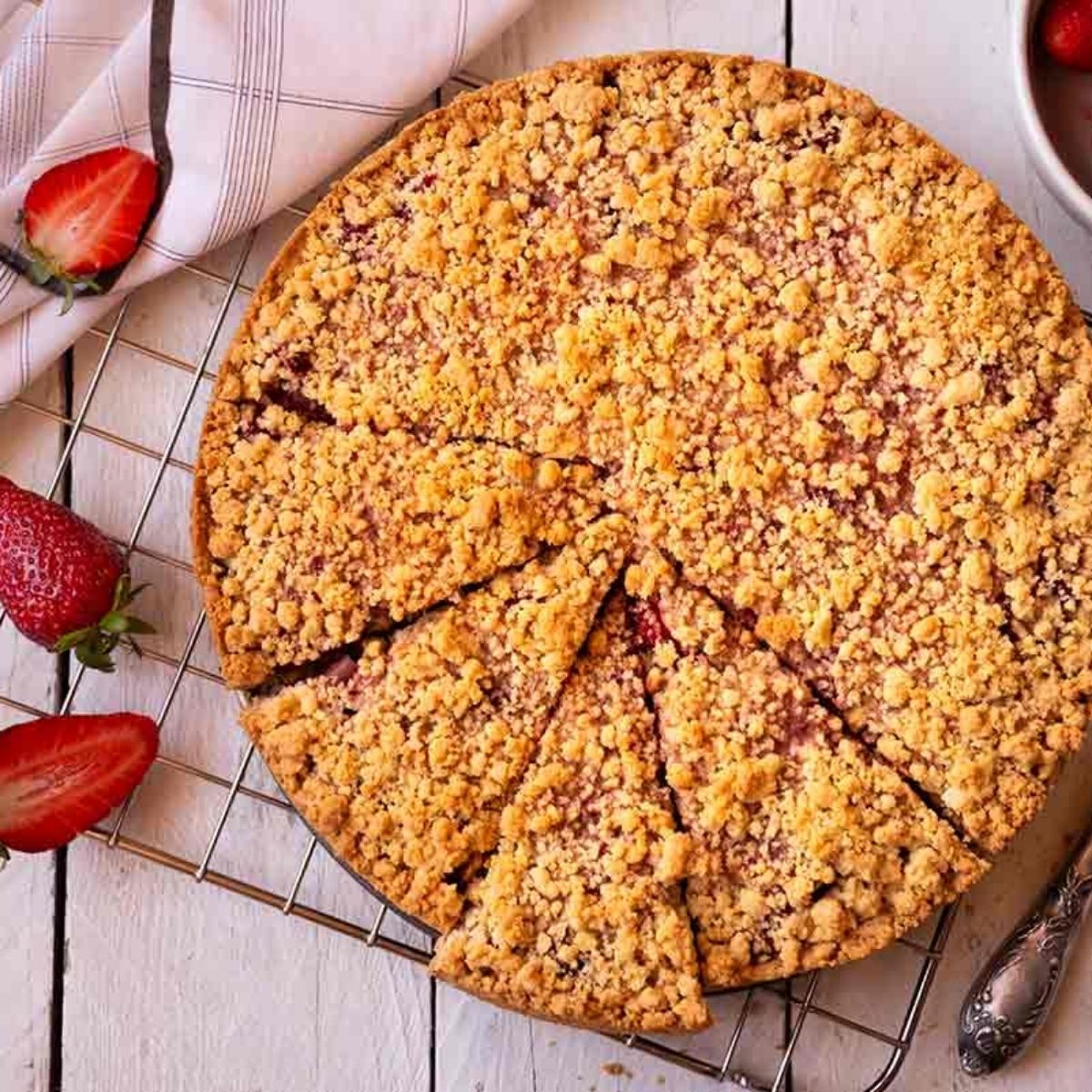 Crostata senza cottura alle fragole