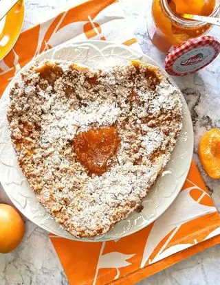 Ricetta Sbrisolona con crema di mascarpone e marmellata di albicocche di crostate_dolci.wane