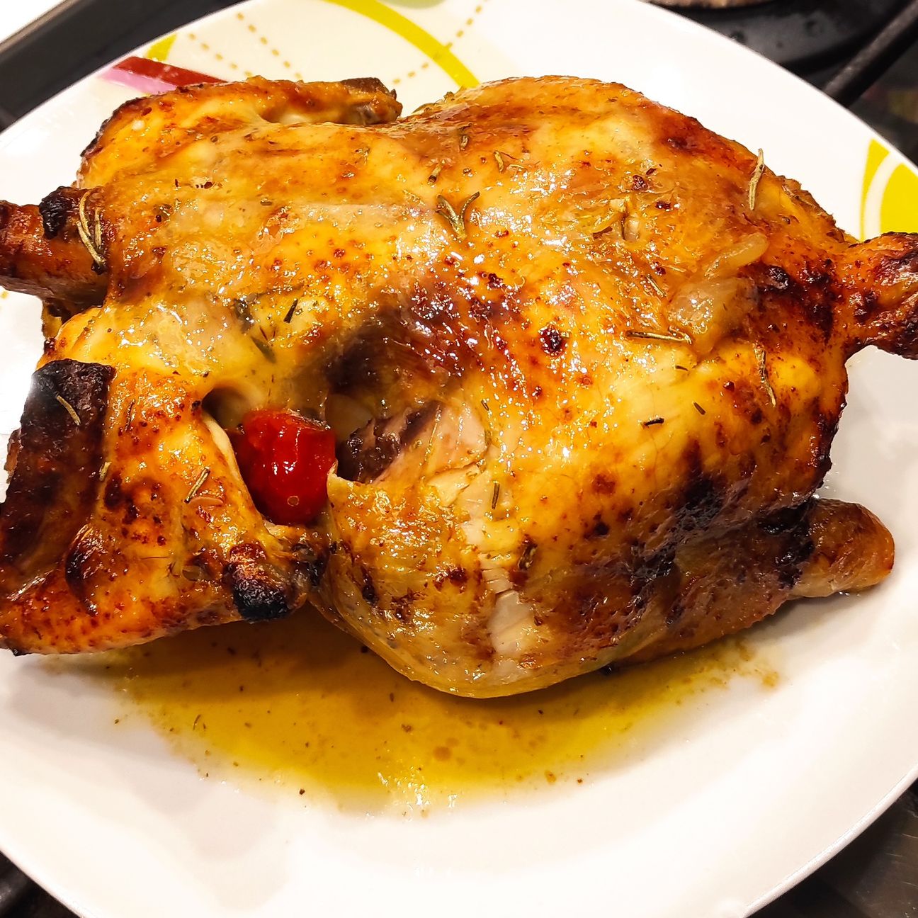 Pollo intero a forno