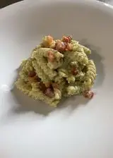 Ricetta Fusilli con crema di zucchine ricotta e guanciale