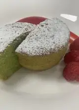 Ricetta Torta dolce di piselli con salsa di lamponi