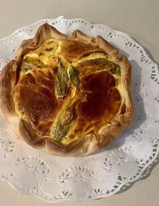 Ricetta Quiche con acciughe e fiori di zucca di unerboristaincucina