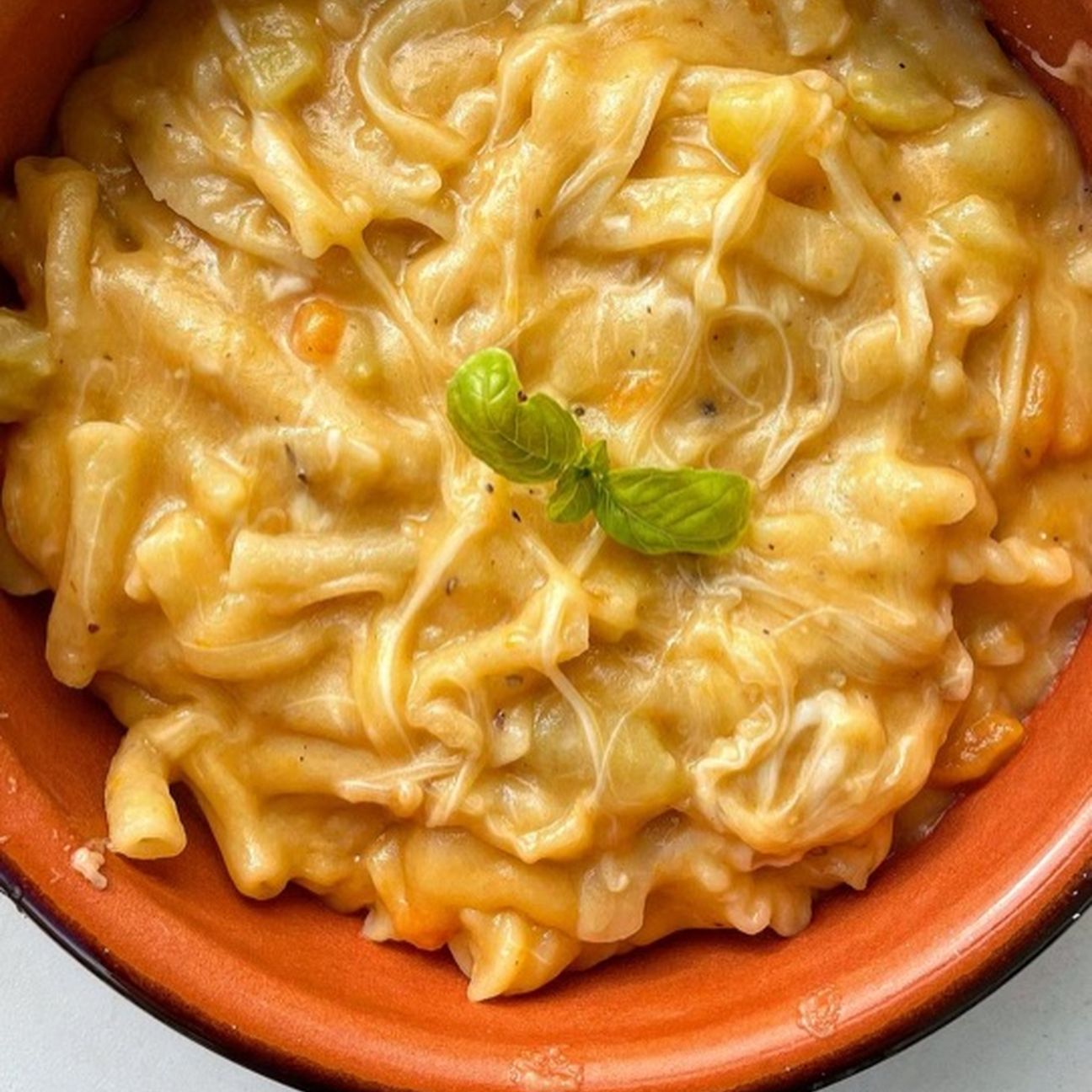 Pasta e patate con fior di latte