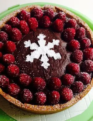 Ricetta Crostata con ganache fondente e lamponi di euridic3