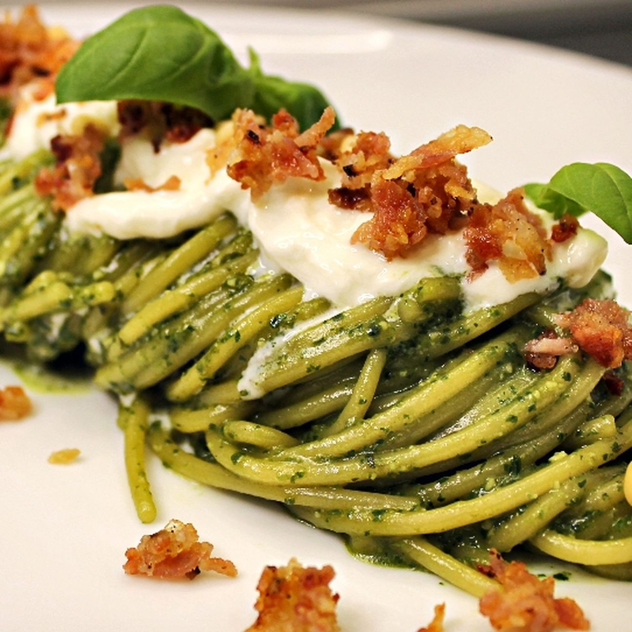 Basilico Stracciatella e Guanciale 🌱🥛🥓