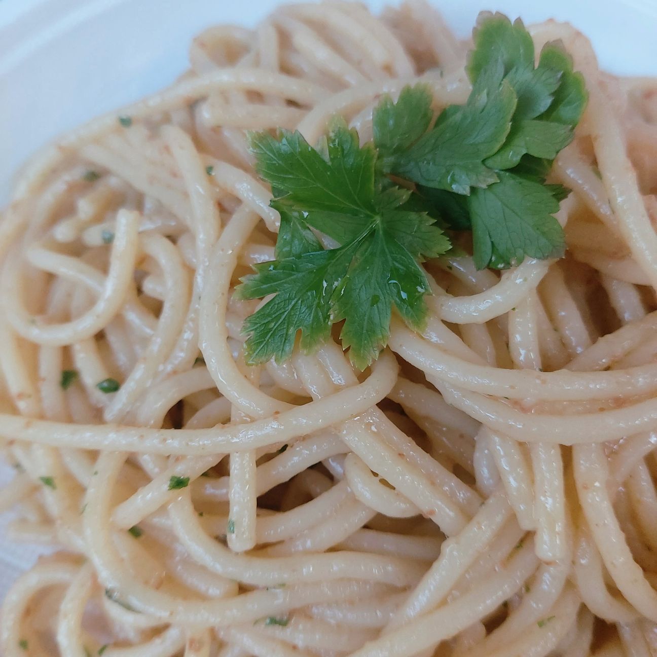 Spaghetti al profumo di Sardegna con bottarga di muggine e pecorino