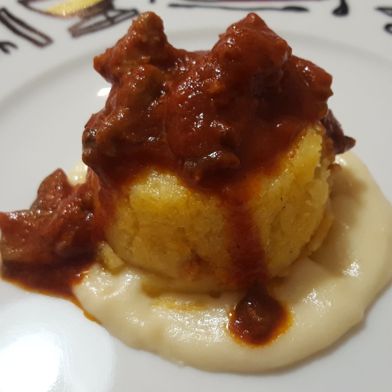 Sformato di polenta ripiena