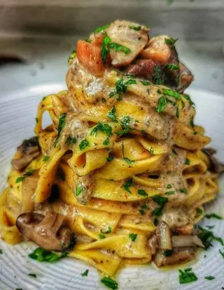 Ricetta Tagliatelle ai funghi di Pranz.0cena