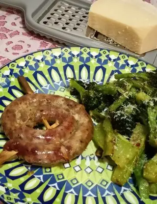 Ricetta Salsiccia e broccoli al parmigiano in friggitrice ad aria di papi.chef