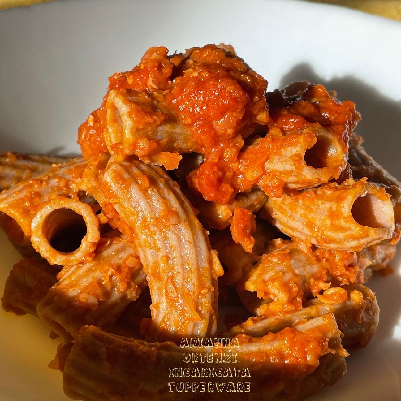 Pasta di grano antico con ragù di ceci