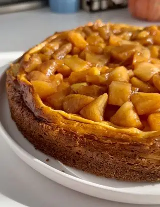 Ricetta New York cheesecake mele e cannella di valechecucina