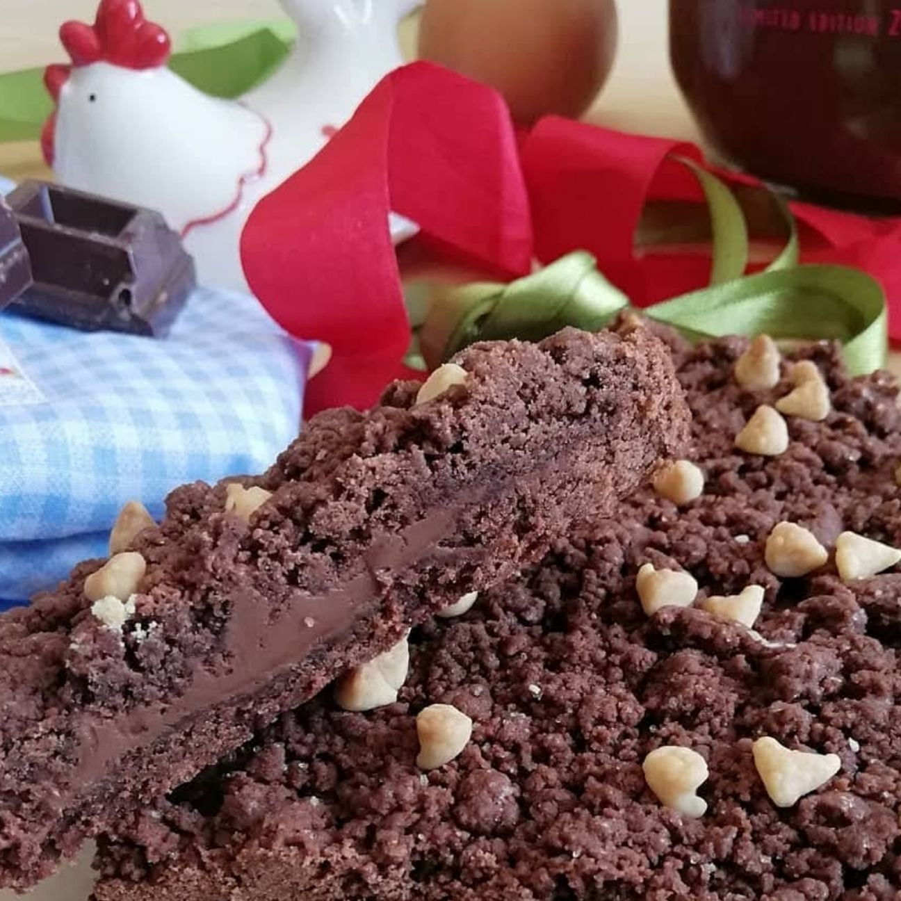 Sbriciolata al Cacao e Nutella Senza Glutine