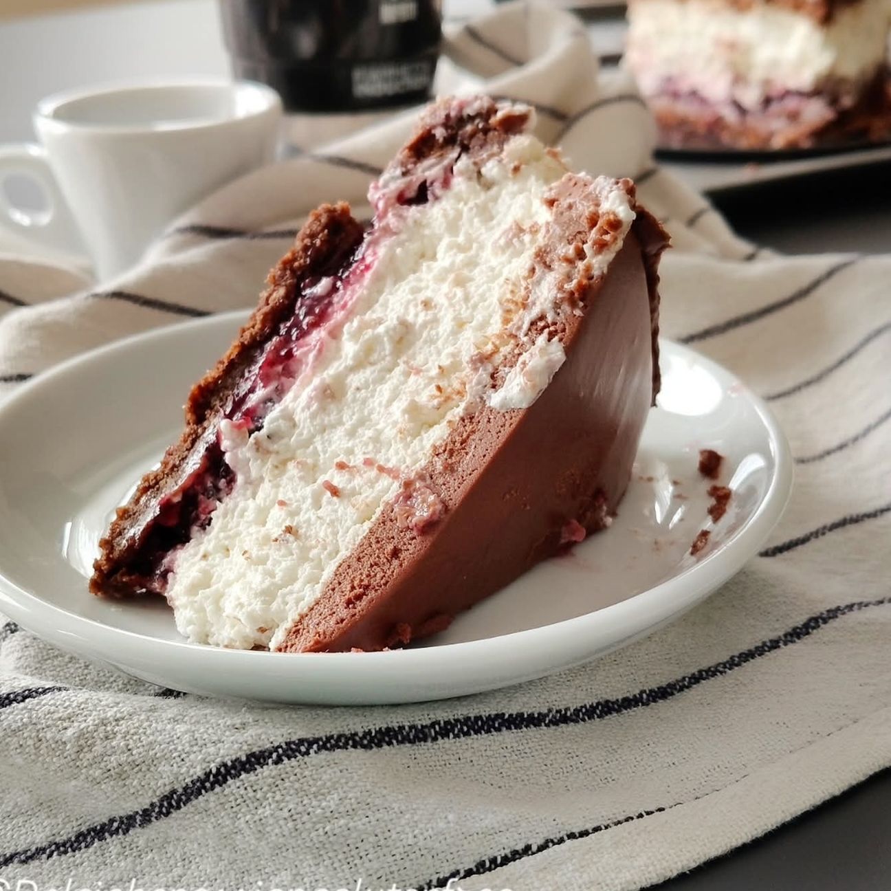 Cheesecake Cioccolato e Frutti di Bosco Senza Glutine