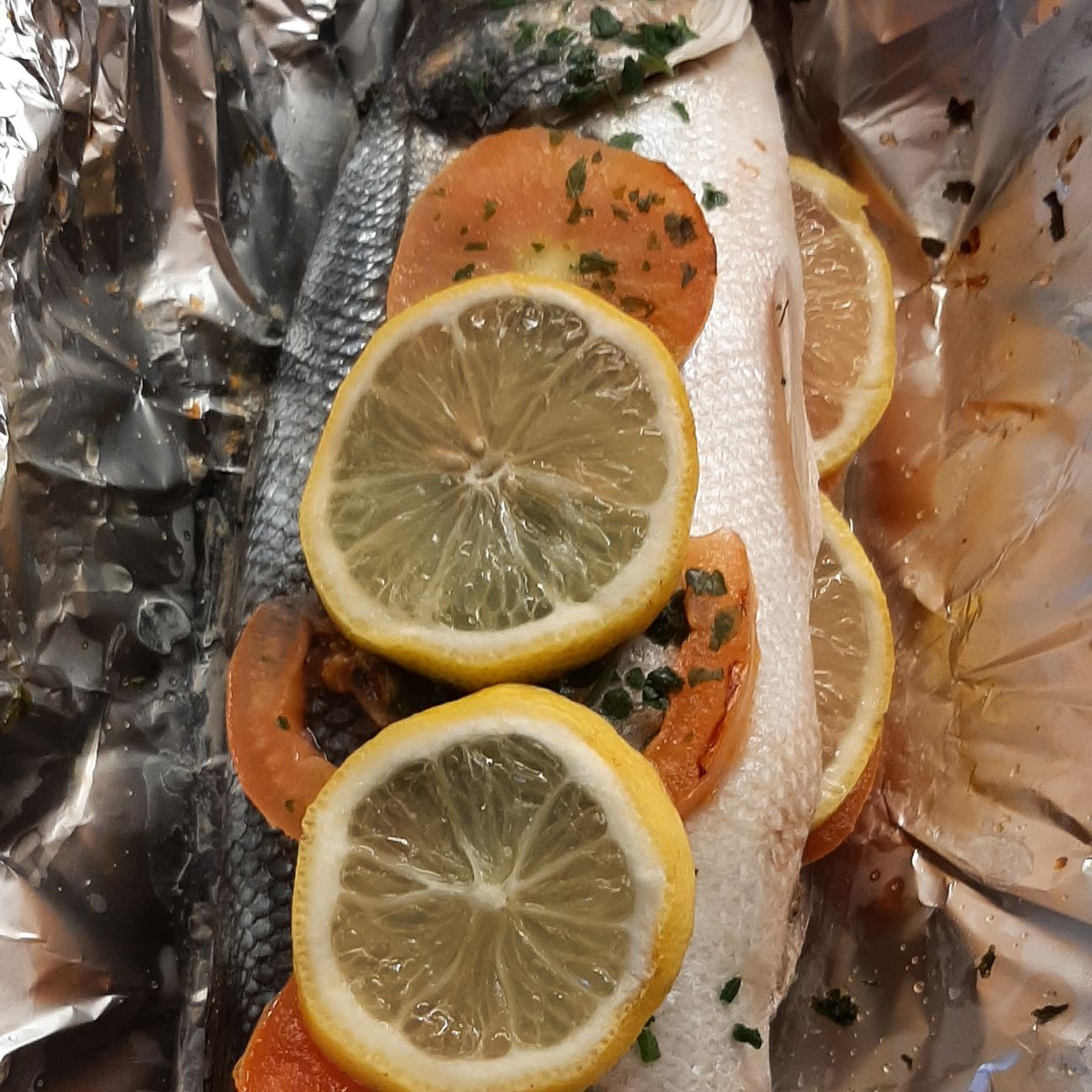 Branzino al cartoccio