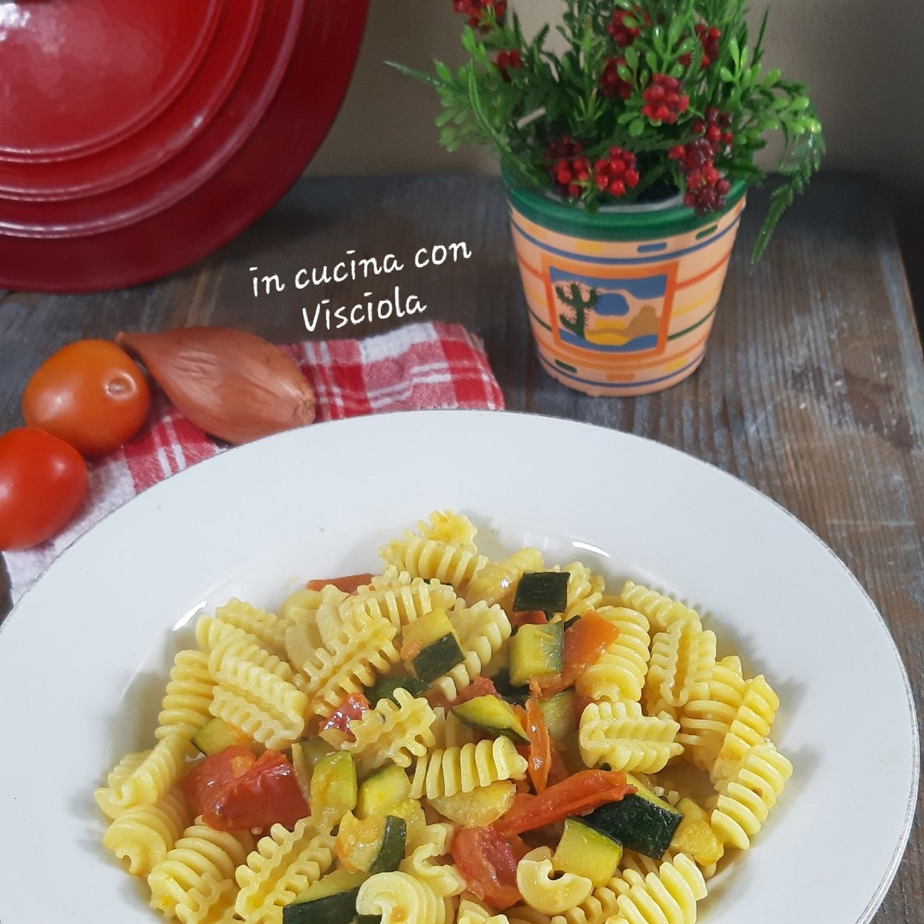 Radiatori con zucchine e zafferano