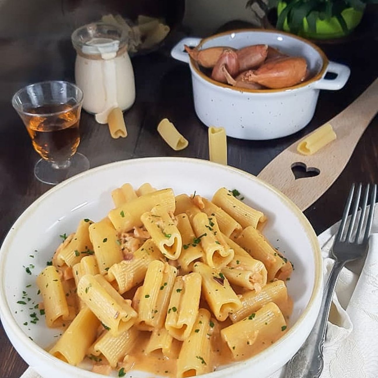Rigacuori al salmone affumicato