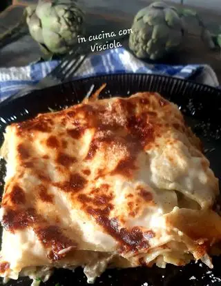 Ricetta Lasagna ai carciofi di visciola.versilia
