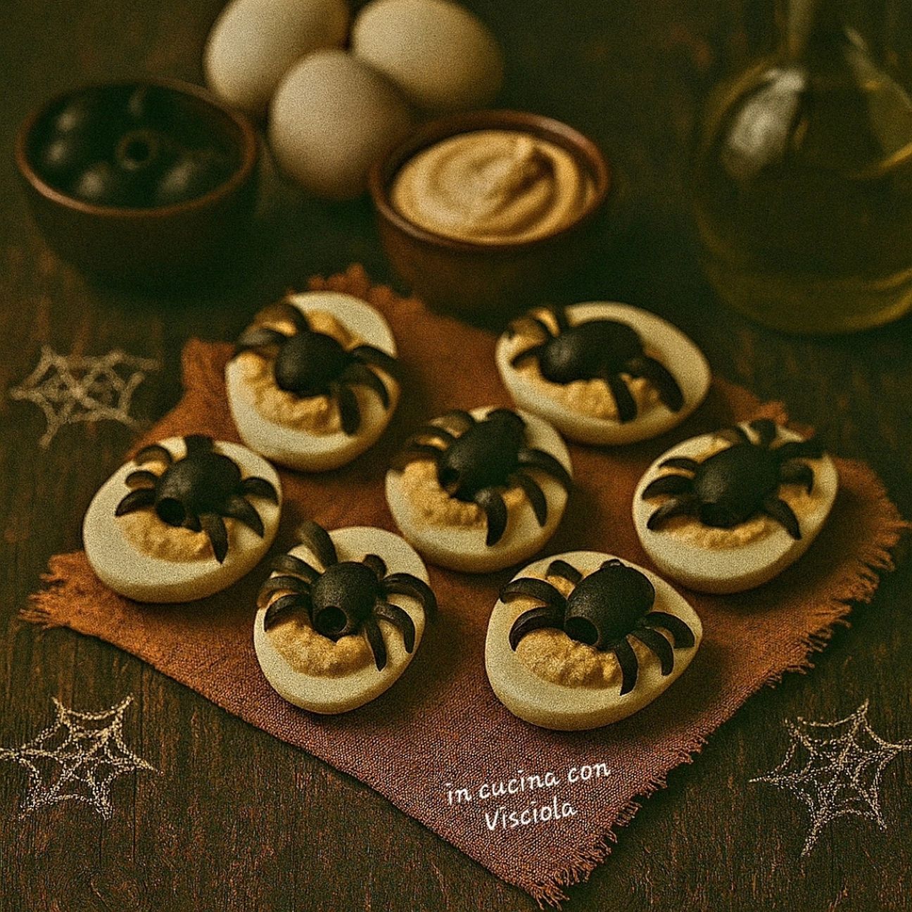 Uova ragno di Halloween