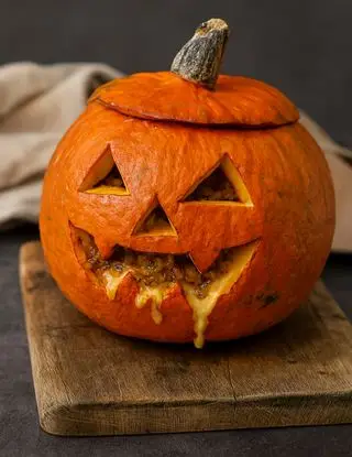 Ricetta Jack-o'-Lantern Ripiena al Forno di visciola.versilia