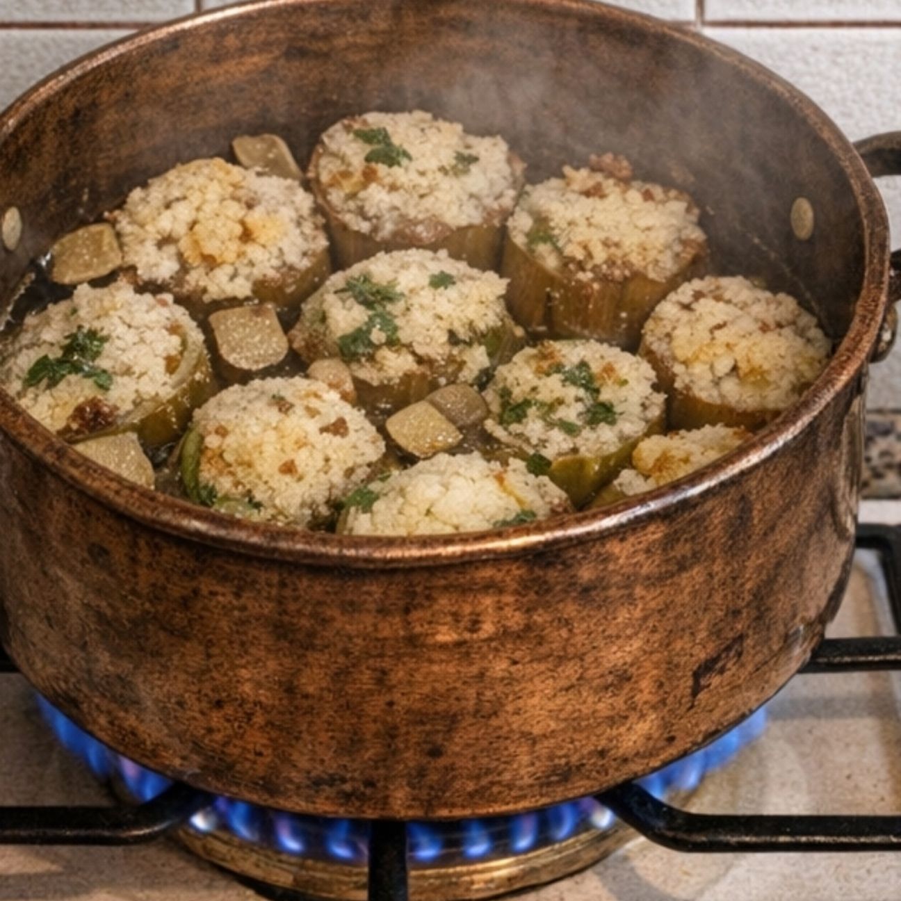 Carciofi romani ripieni della nonna