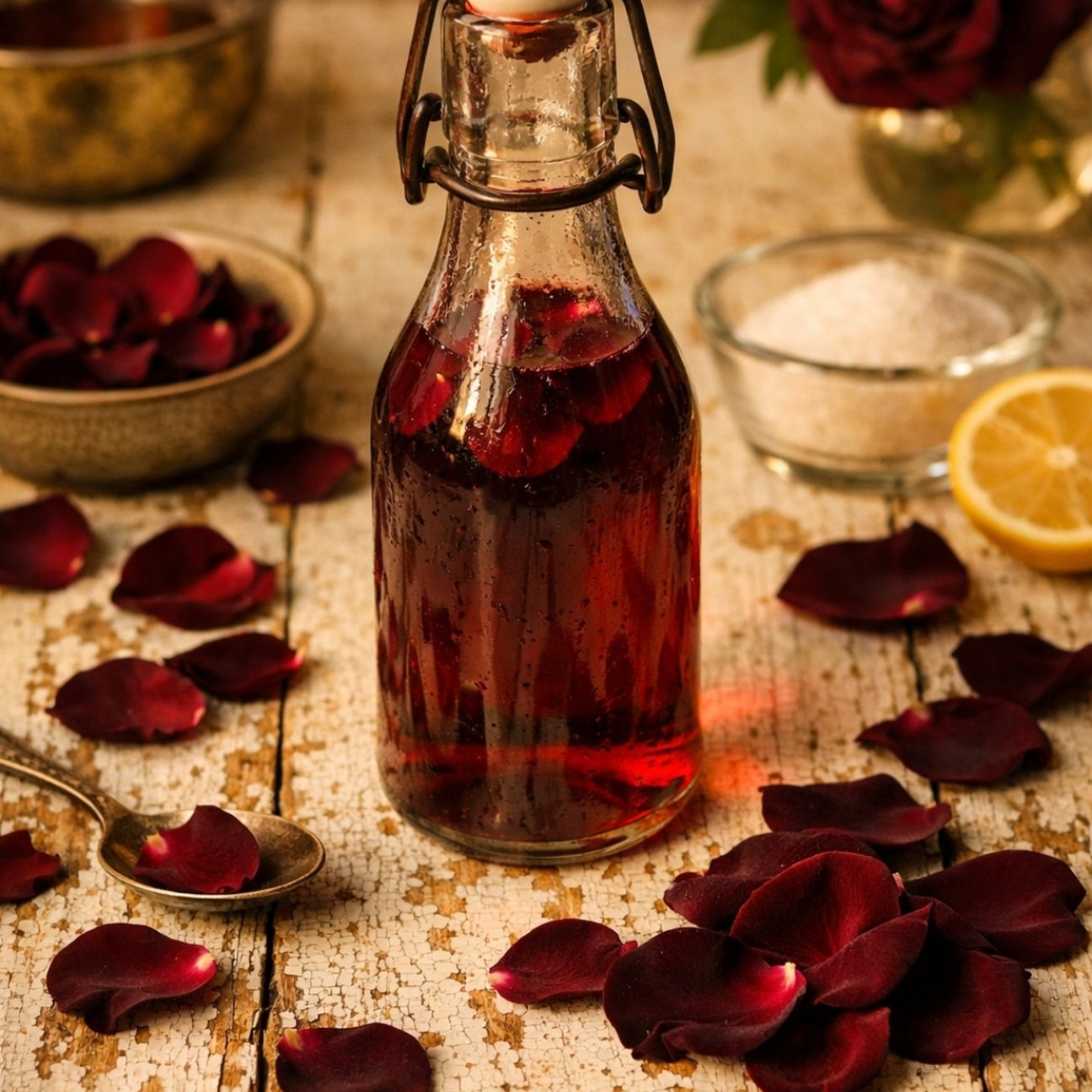 Sciroppo di rose della nonna