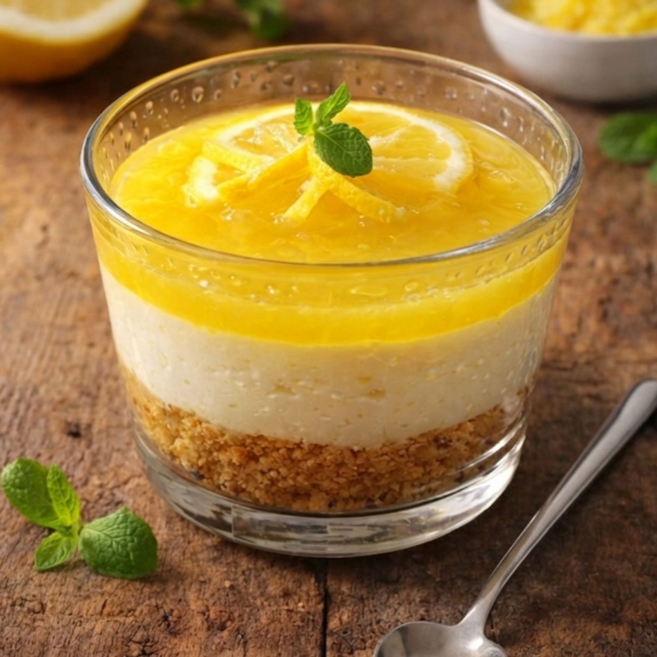 Cheesecake Monoporzione Limone e Menta