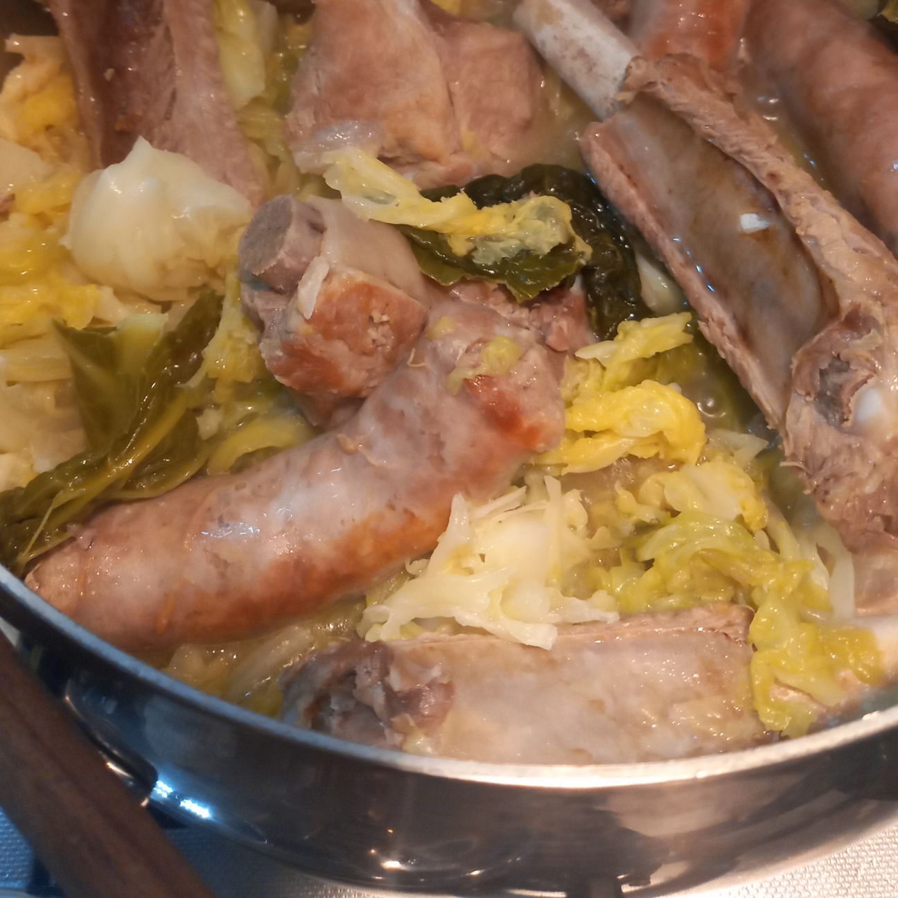 Verza con carne di maiale
