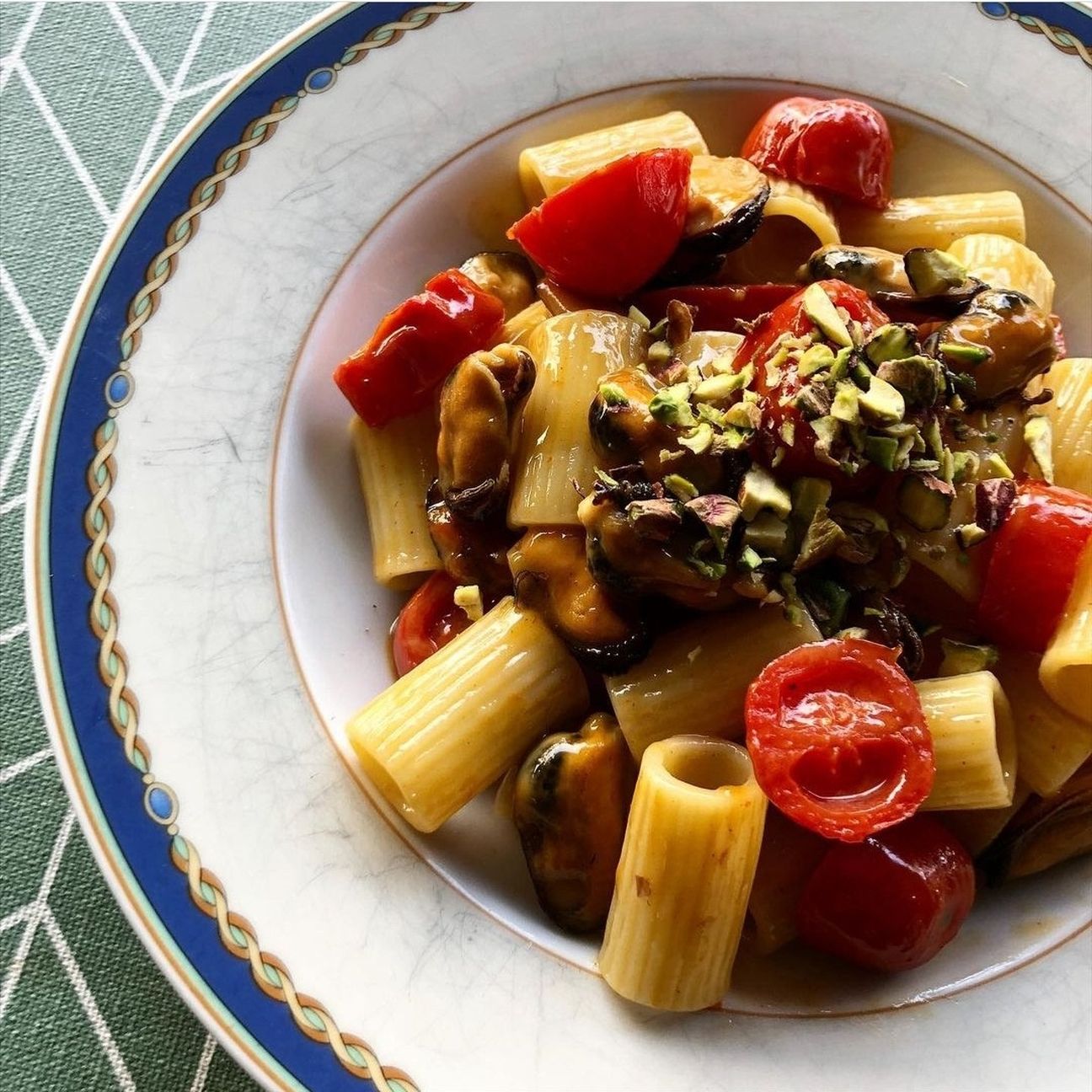 Pistacchiosa con le cozze!