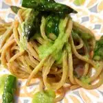 Ricetta Spaghetto quadrato al pesto di asparagi