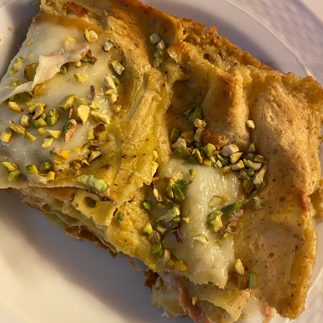Lasagna al pistacchio