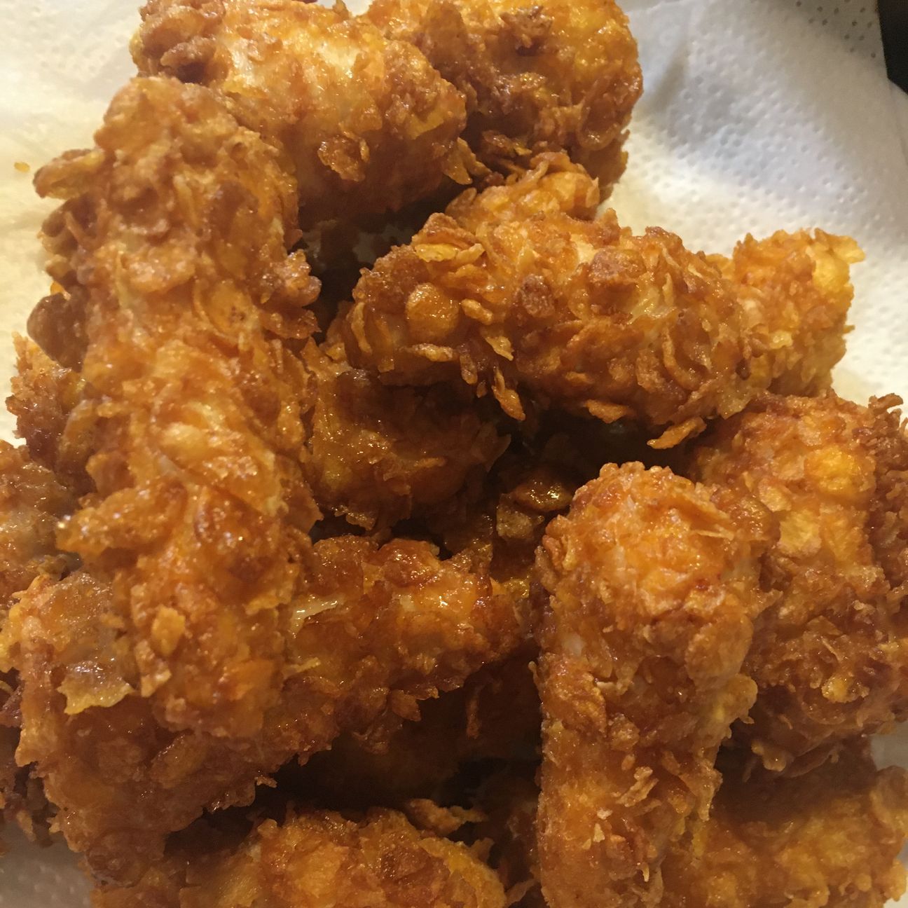 Pollo croccante ai corn flakes