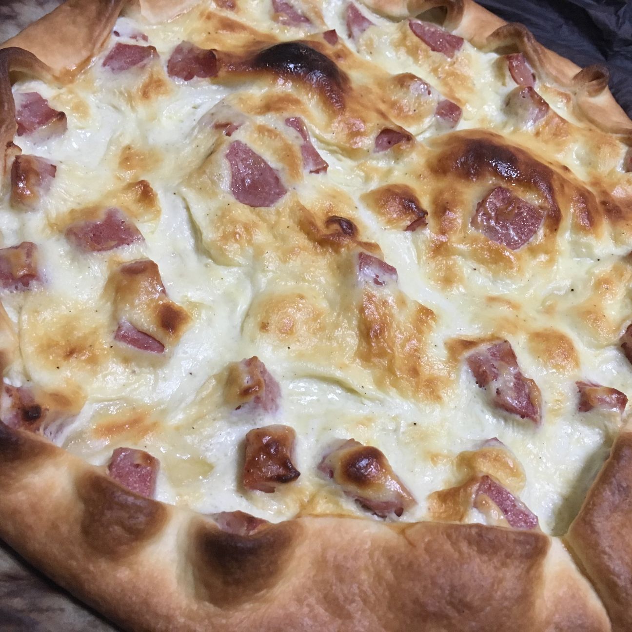 Torta salata ricotta e mortadella