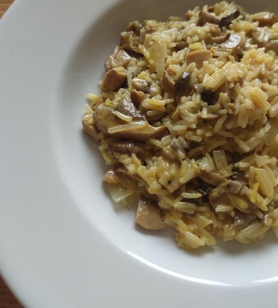 Risotto funghi e zafferano Al.Ta Cucina