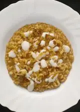 Ricetta Risotto ai pomodorini gialli e crema di formaggio