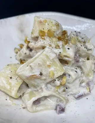 Ricetta Mezzi paccheri con ricotta, noci e pancetta di tagfooditalia