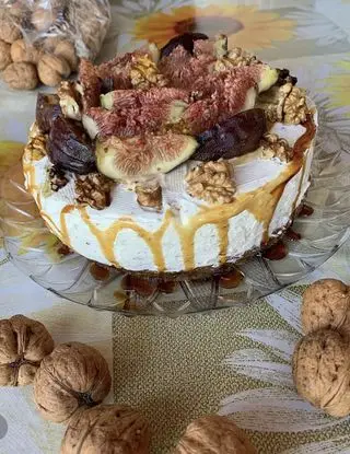 Ricetta Cheesecake noci e fichi di mary705