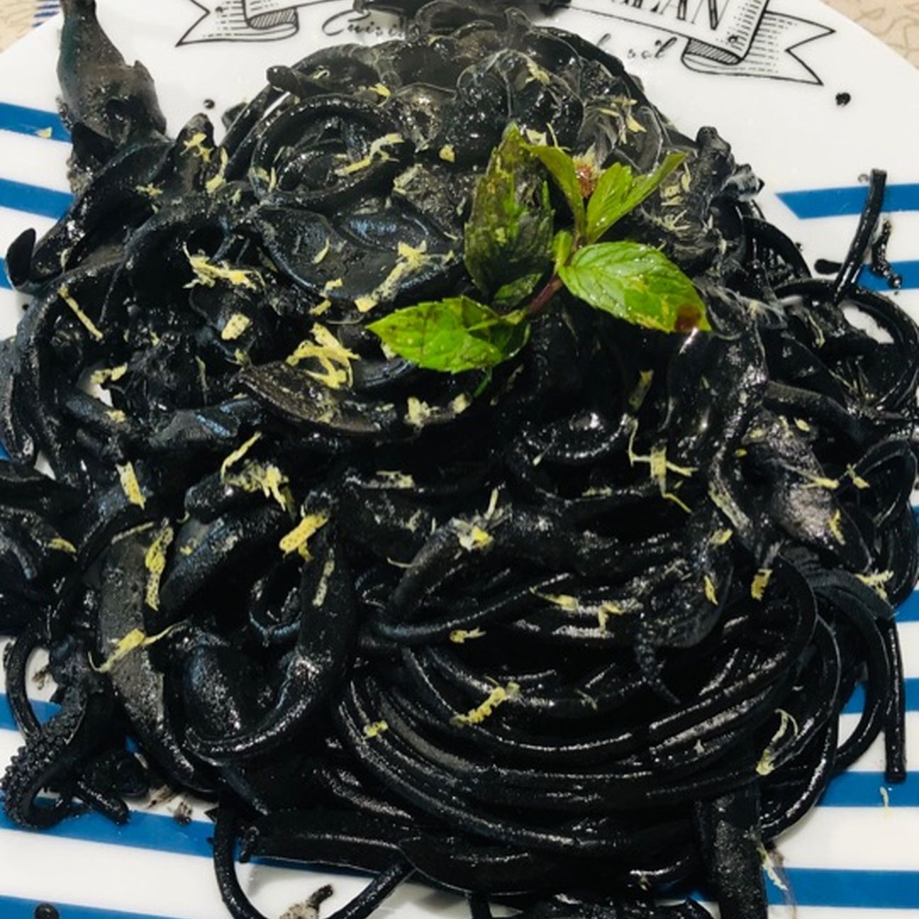 Linguine al nero di seppia