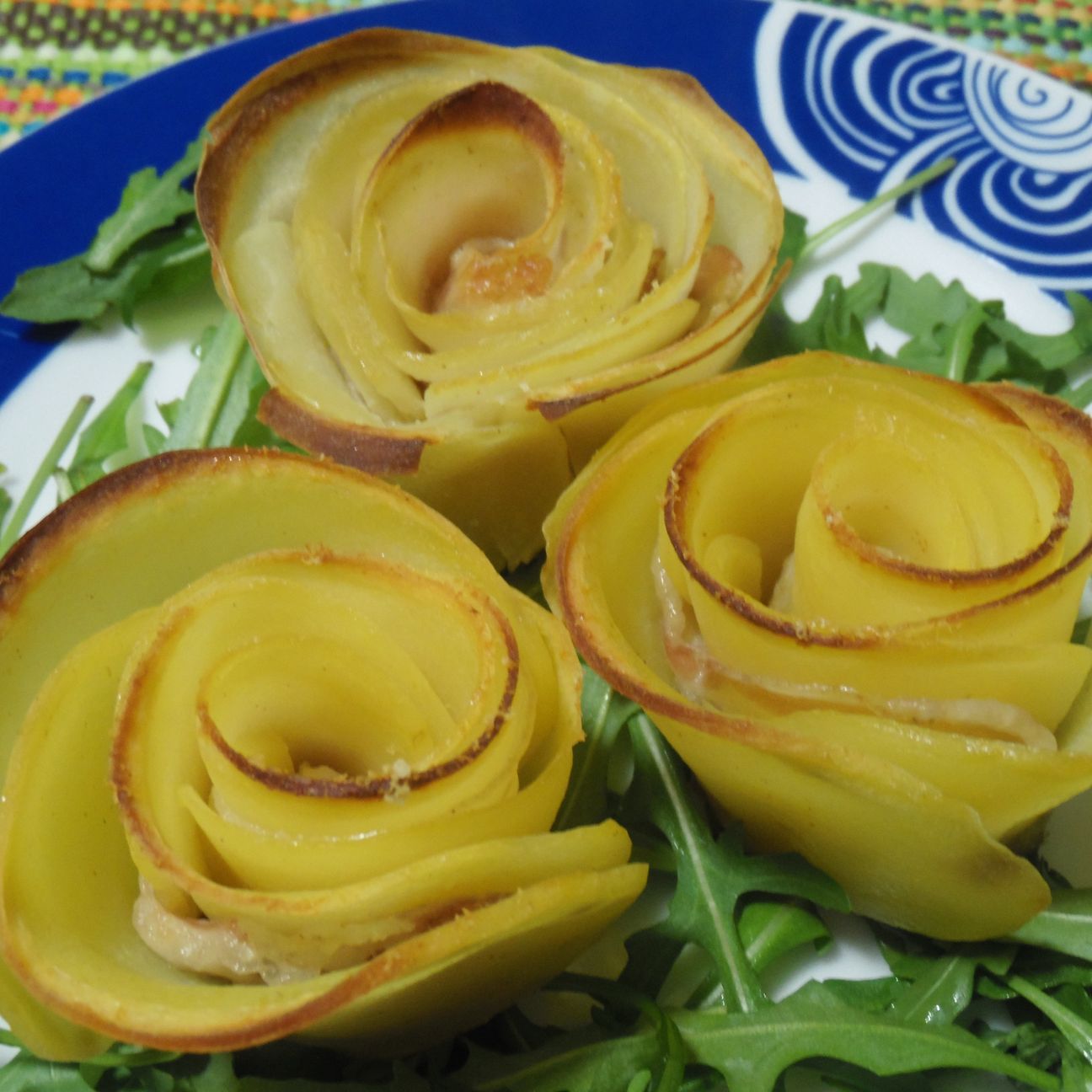 Rose di patate alla paprika e pancetta