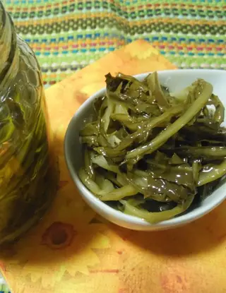 Ricetta Cicoria selvatica sott olio di ricettegustose.it