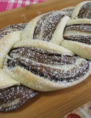 Ricetta Treccia aperta alla nutella di ricettegustose.it