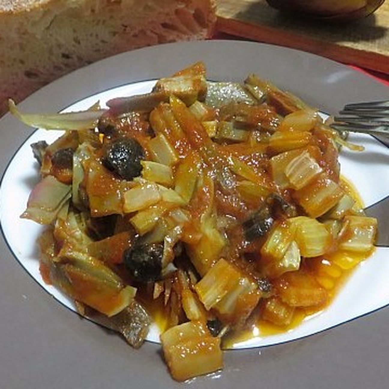 Ricetta caponata di carciofi