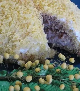 Ricetta Zuccotto mimosa con crema al nesquik di ricettegustose.it