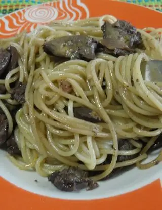 Ricetta Ricetta spaghetti fegatini e chianti di ricettegustose.it