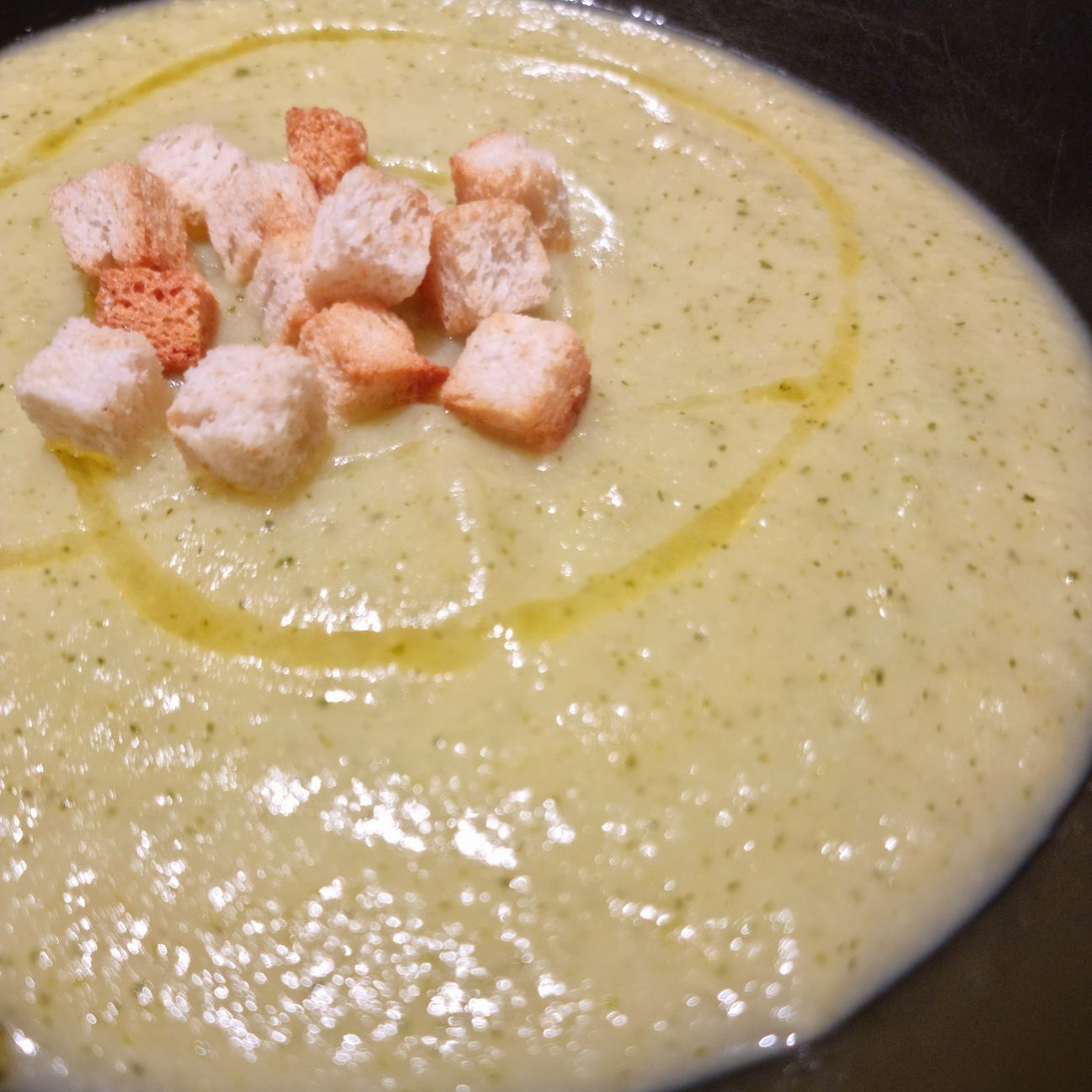 Vellutata di porri, patate e zucchine