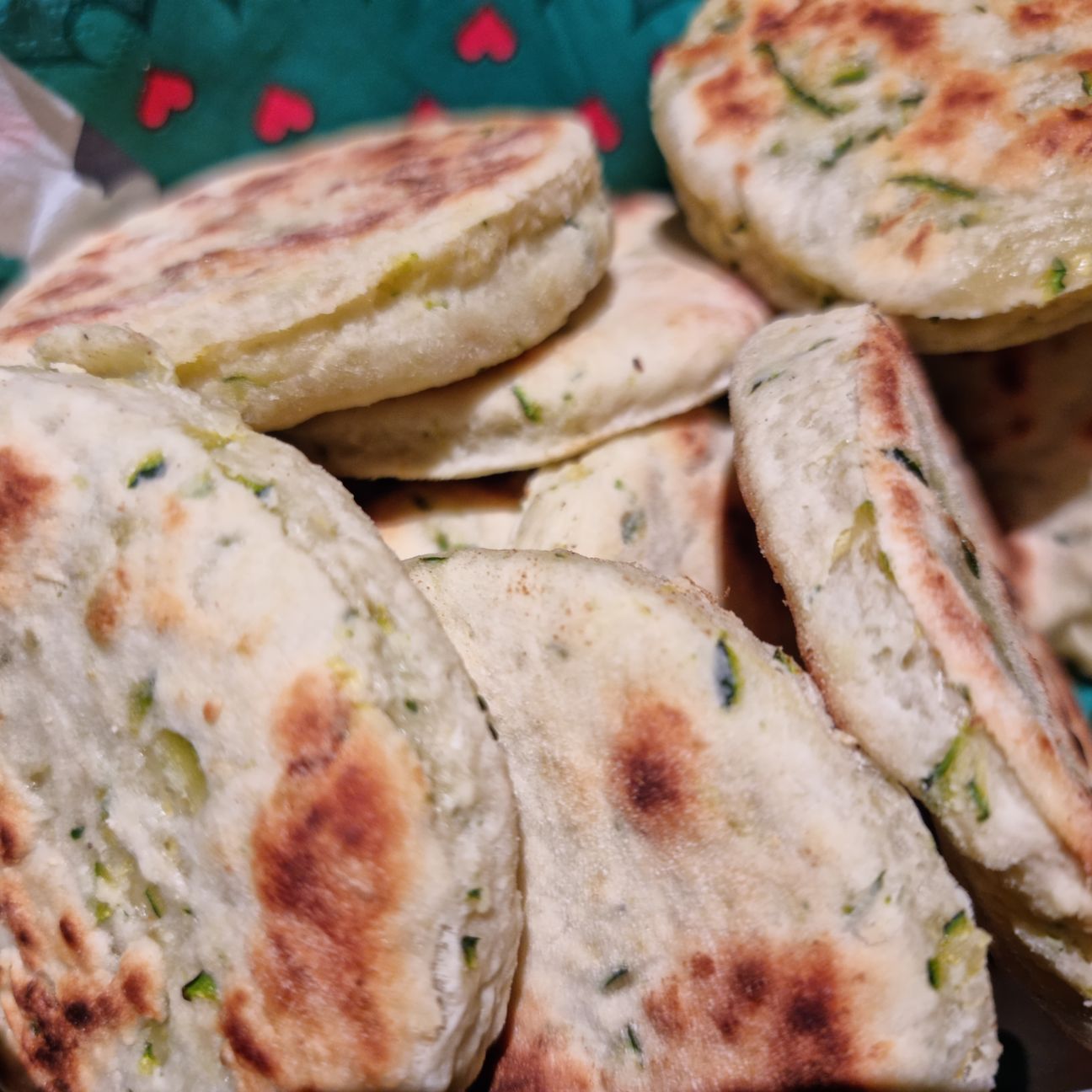 Focacce alle zucchine in padella